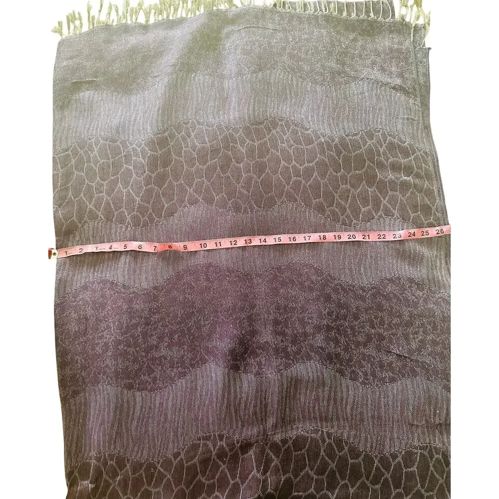 29 Palms Purple Rayon Fringe Wrap Shawl NWOT